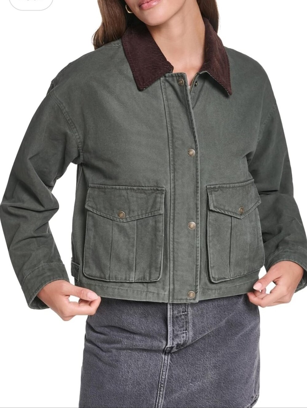 NWT Levi's Cropped Cotton Barn Jacket Levis Coat S
